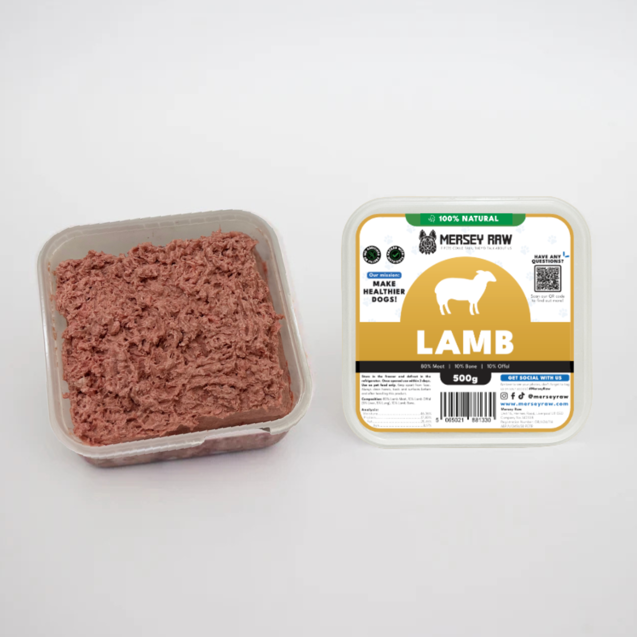 Mersey Raw Lamb 500g