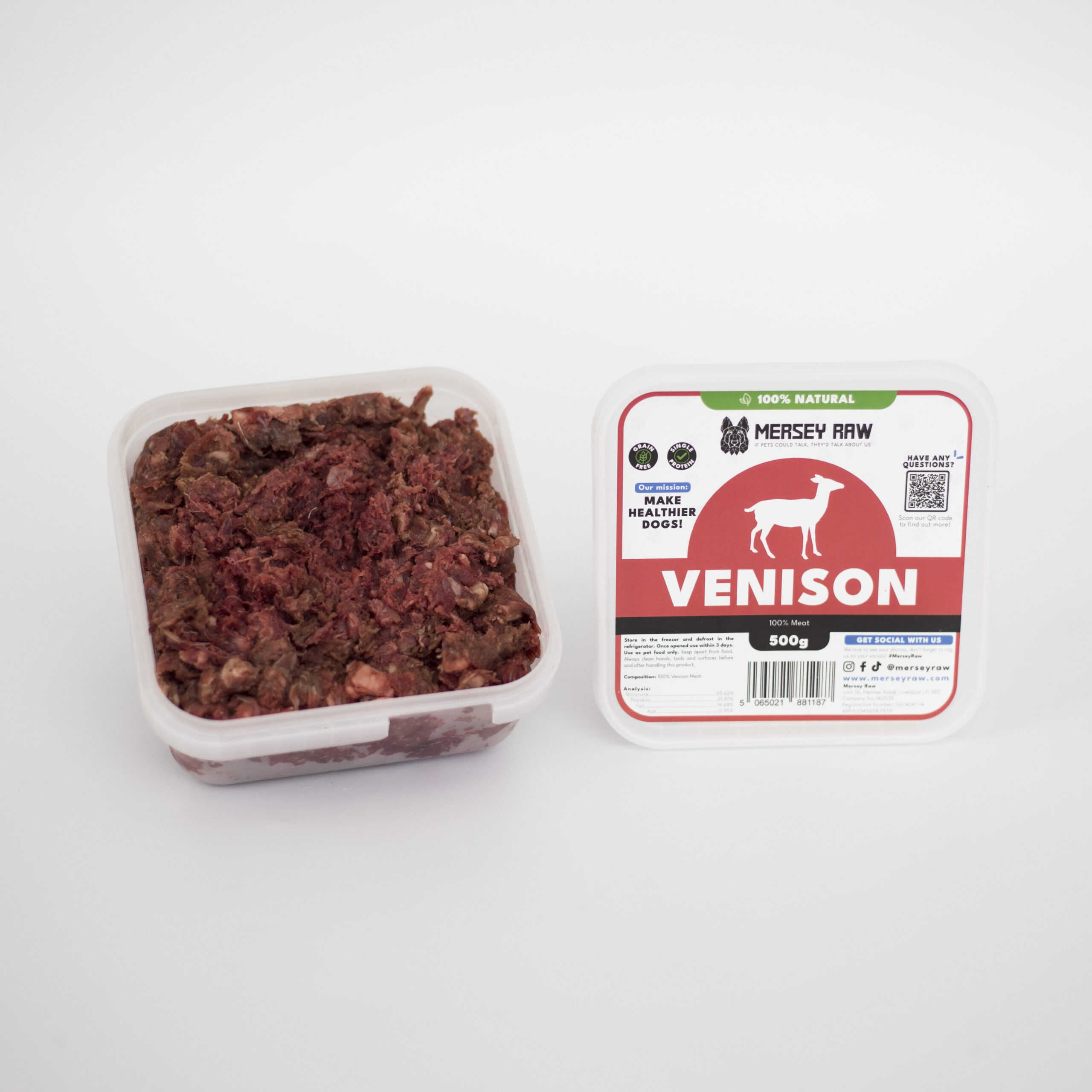 Mersey Raw Venison 500g