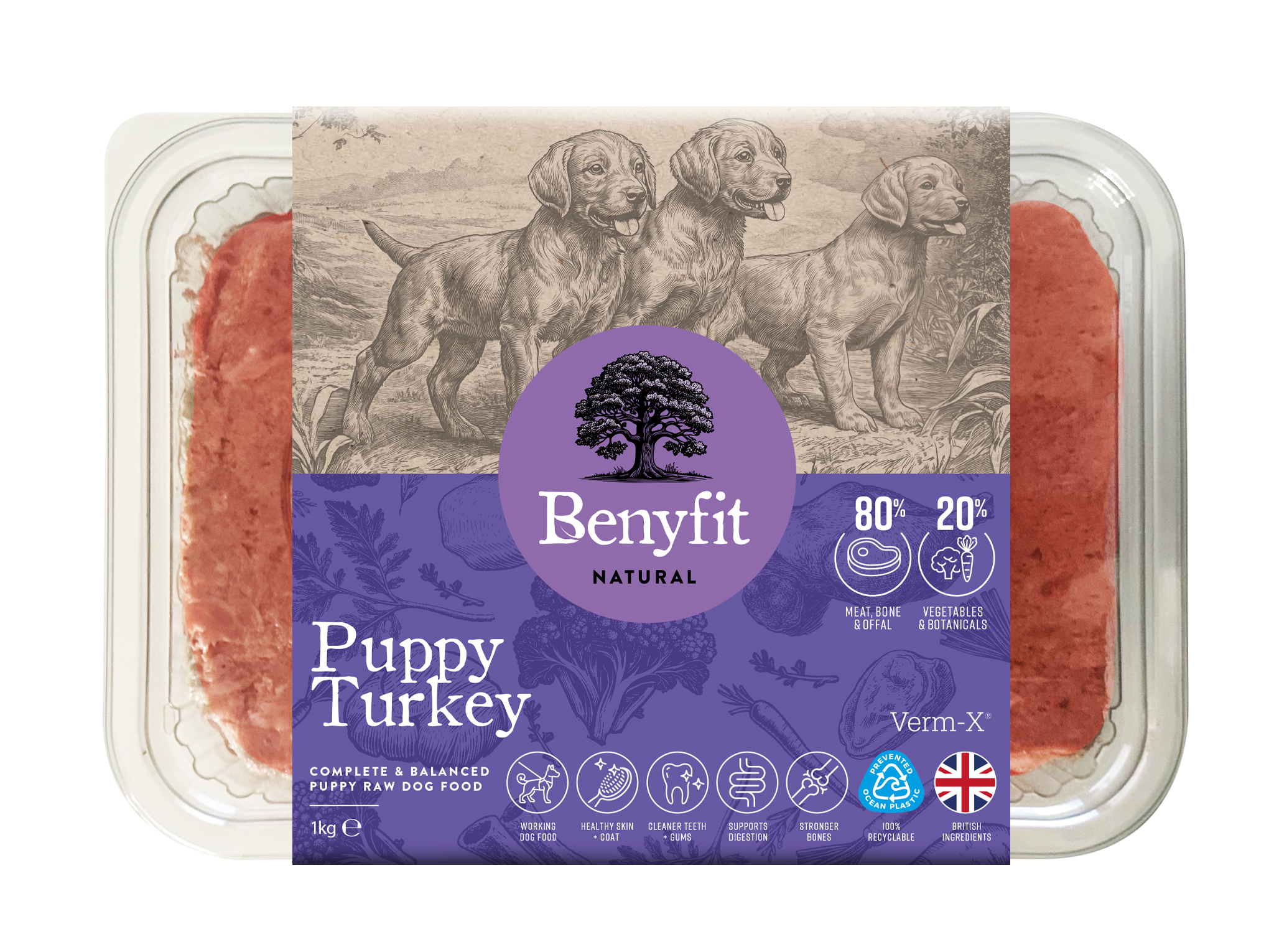 Benyfit Natural, Perfect Puppy, Turkey 1kg