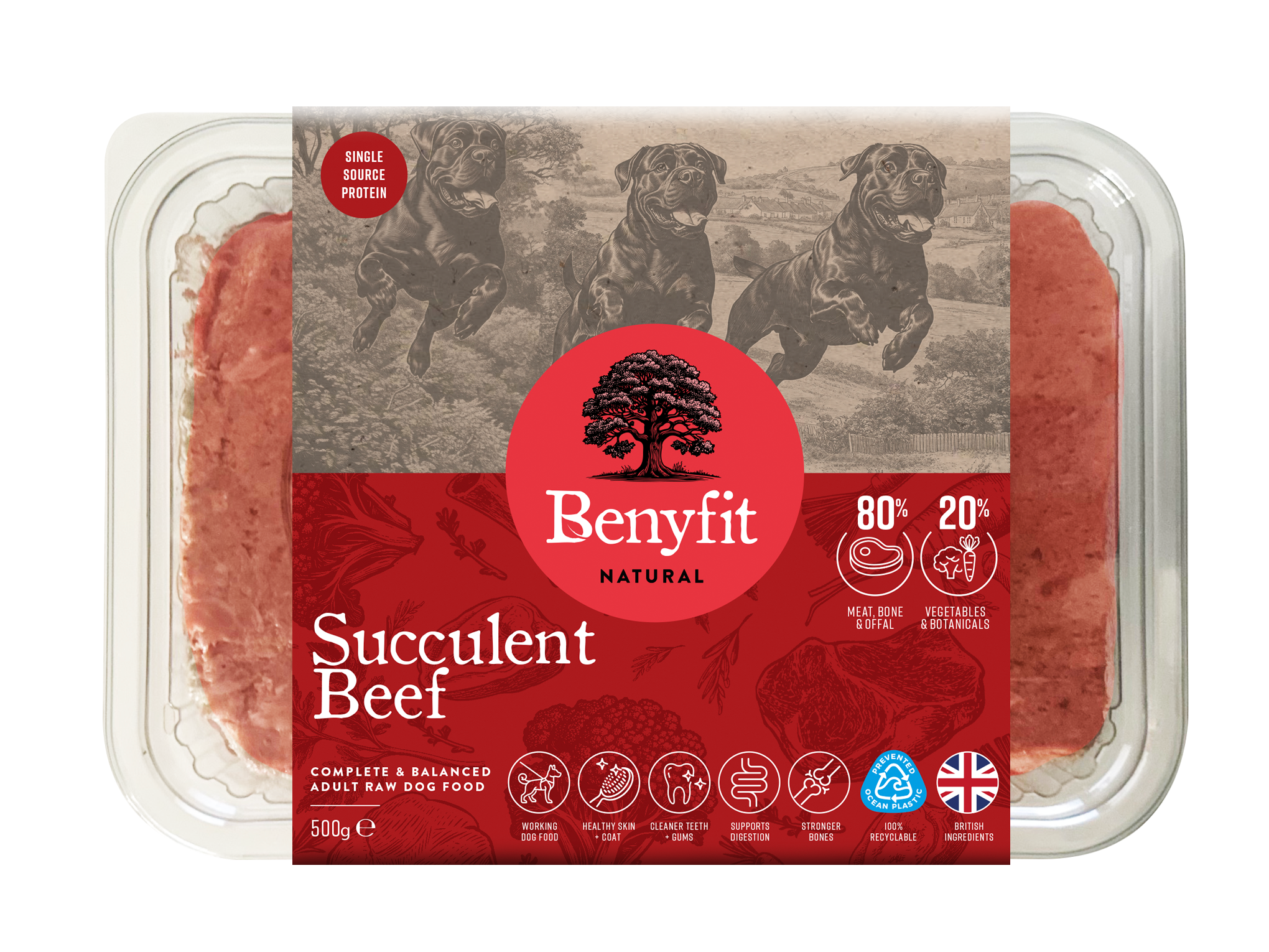 Benyfit Natural, Succulent Beef, 500g